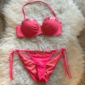 VS pink sequin bathing suit